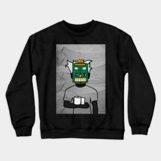 Immerse in NFT Character - MaleMask Waves with African Eyes on TeePublic Crewneck Sweatshirt